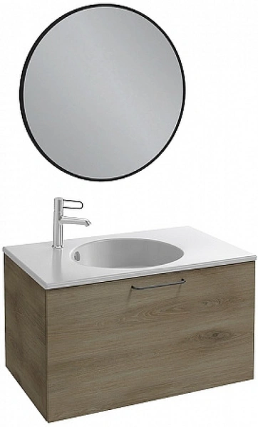 зеркало jacob delafon odeon rive gauche 90 eb1268-s14 черный сатин