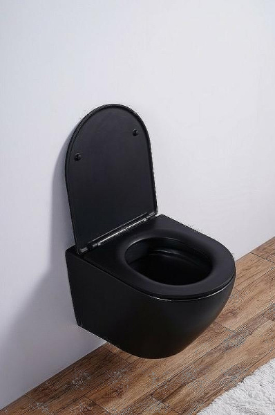 унитаз подвесной esbano azalea esupazalbm черный матовый