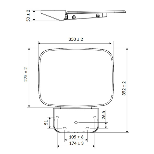 сиденье для душа excellent doac.1501bl (черное)