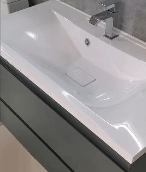 раковина полувстраиваемая из искусственного мрамора art&max am-lav-900-mr-fp для мебели bianchi