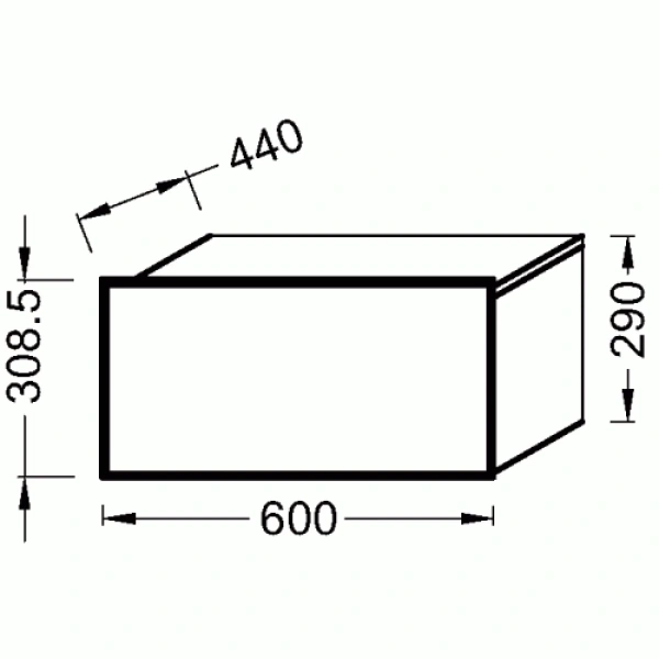 тумба капучино/белый глянец 60 см jacob delafon formilia spherik eb1012-g1c-f47