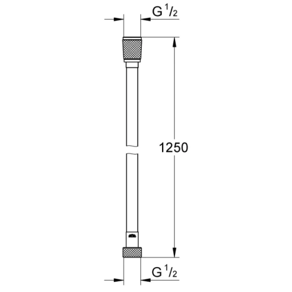душевой шланг 125 см grohe silverflex 28362kf1