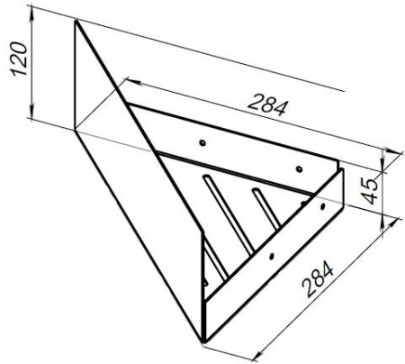 полка aquanet магнум 00302223 28x28 см, квадрат, черный матовый