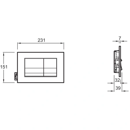кнопка для инсталляции jacob delafon e20858-bgg, цвет золото, глянец