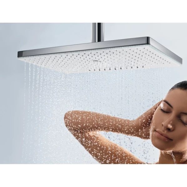 верхний душ, потолочное подсоединение 100 мм hansgrohe rainmaker select 460 1jet 24002400