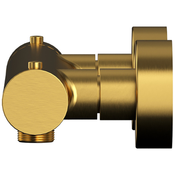 смеситель для душа whitecross y brushed gold y1246glb с термостатом брашированное золото