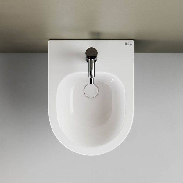 биде ceramicanova play cn3002 подвесное, белое