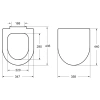 сиденье для унитаза roca debba round zru9307607 с микролифтом, белый