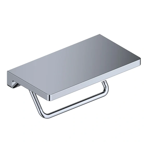 Держатель туалетной бумаги Wasserkraft K-1425 с полкой для телефона Держатель туалетной бумаги Wasserkraft K-1425 с полкой для телефона