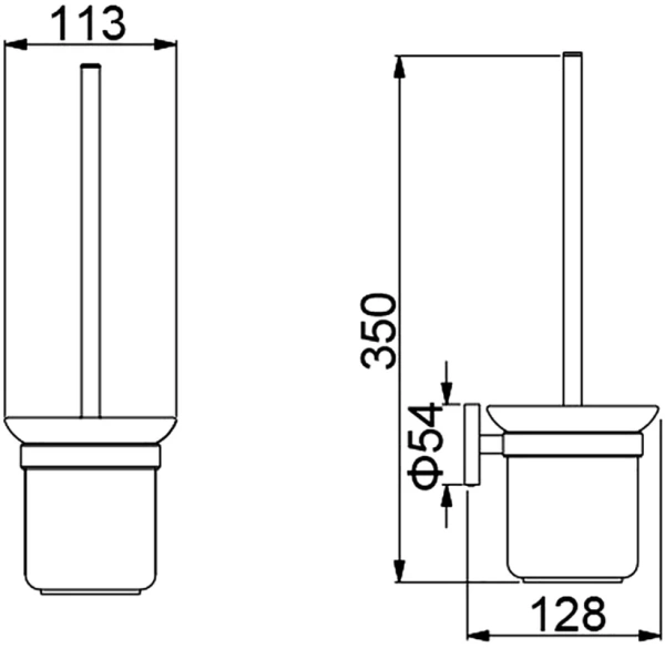 Ёршик для унитаза Timo Saona 13061/17 Золото матовое