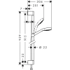 душевой набор ecosmart 9 л/мин 0,90м hansgrohe croma select s 1jet 26575400