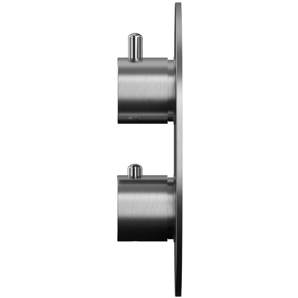 смеситель для ванны whitecross y brushed nickel yset10topnib с термостатом брашированный никель
