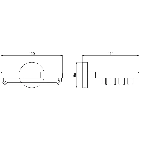 Мыльница AQUATEK Бетта AQ4633CR хром