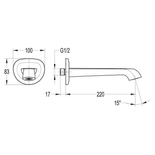 излив для смесителя cezares liberty-f-sc-01 хром излив для смесителя cezares liberty-f-sc-01 хром