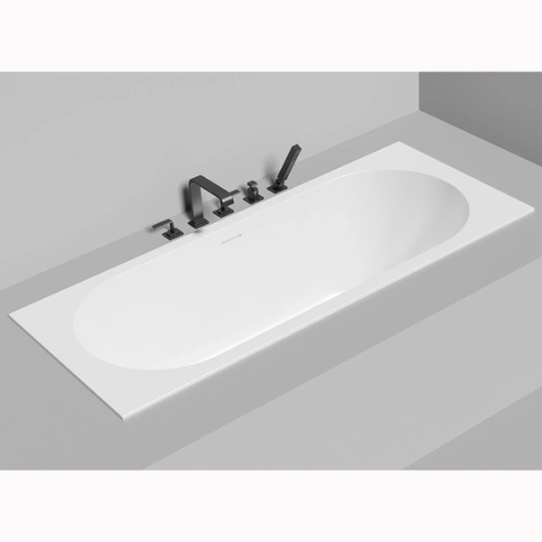 встраиваемая ванна salini ornella axis kit 170 104723m s-sense, цвет: белый матовый