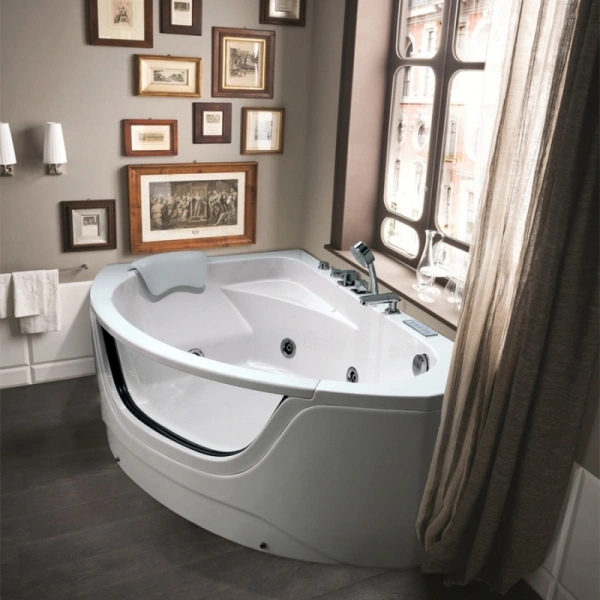 акриловая ванна black&white galaxy 160x100 gb5008-l с гидромассажем