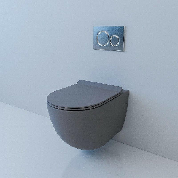 унитаз подвесной esbano garcia esupgarcgm серый матовый