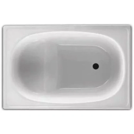 стальная ванна blb europa mini b05e22001 105x70 см, сидячая, цвет белый
