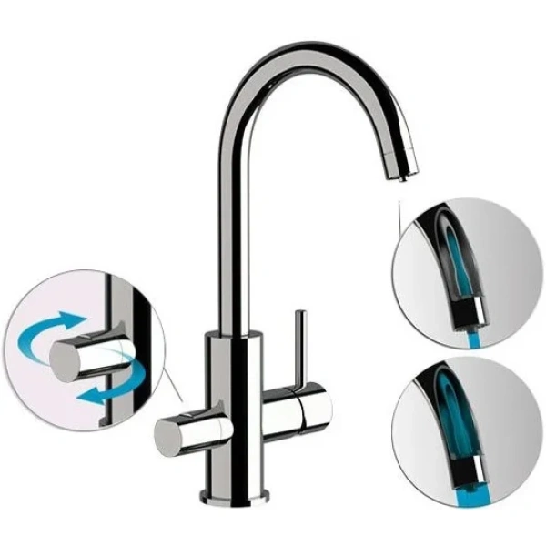 смеситель для кухни с подключением к фильтру remer x style n792dwvo