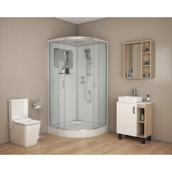 душевая кабина niagara premium ng-6002-01 100х100х210, с низким поддоном