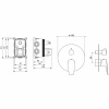 смеситель для душа aquatek бетта aq1147mb черный матовый