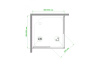 душевой уголок royal bath hpd 90×90 rb90hpd-c-bl профиль черный, стекло матовое