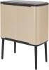 мусорное ведро brabantia bo touch bin 304583 36 л, шампань
