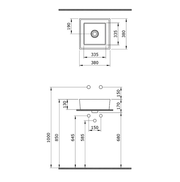 раковина-чаша bocchi vessel 38 1173-025-0125 кофейная матовая