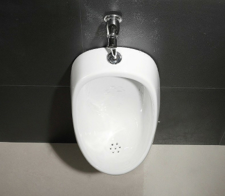 писсуар подвесной ceramalux x541p с кнопочным механизмом смыва