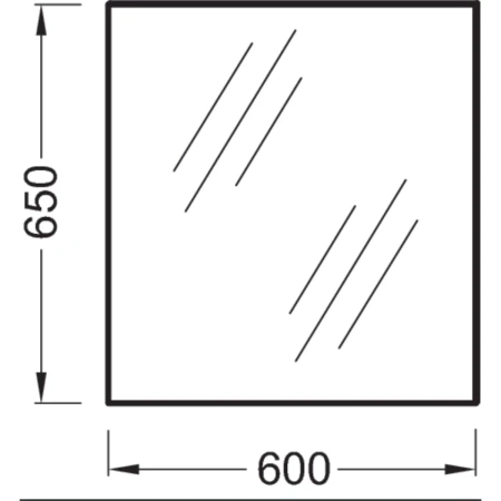 Зеркало 60x65см Jacob Delafon Ola EB1080-RU
