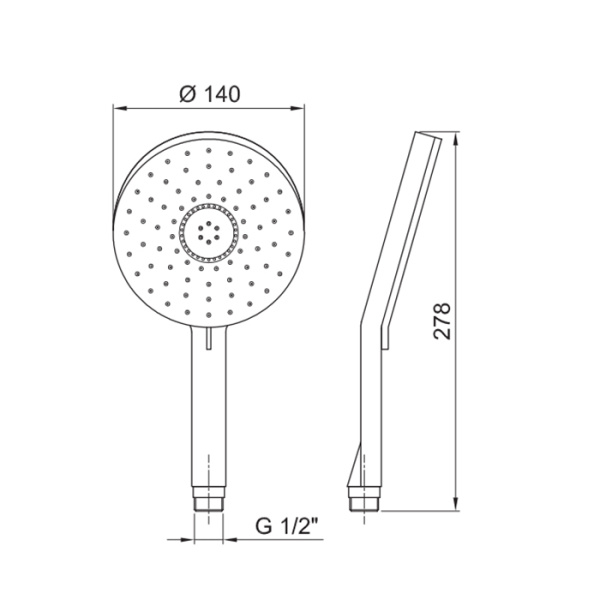 ручной душ fantini nostromo 90 02 9890 цвет хром