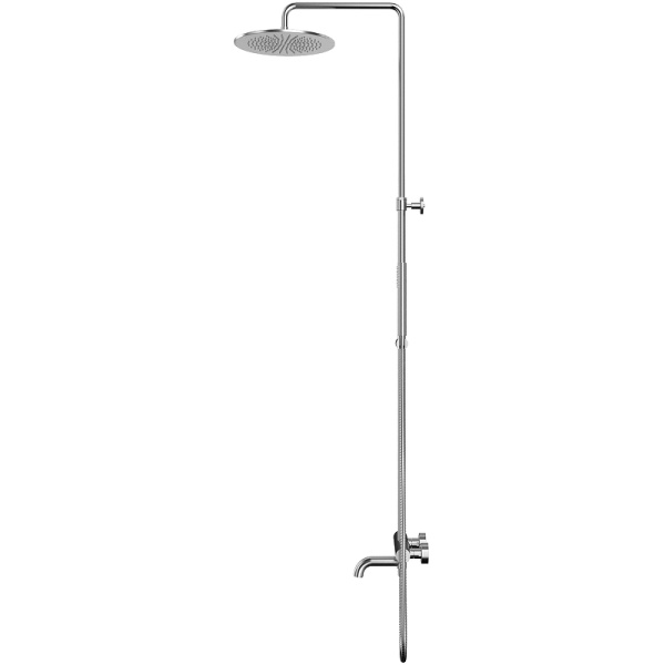 Душевая система Whitecross Y brushed nickel Y1234NIB с термостатом Брашированный никель