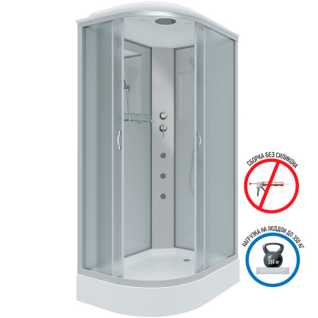 душевая кабина niagara classic 120x80 r ng-3312-14rg с гидромассажем