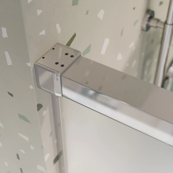 шторка на ванну cezares tandem soft tandem-soft-vf-2-170/145-p-cr 170 см, профиль хром, стекло текстурное