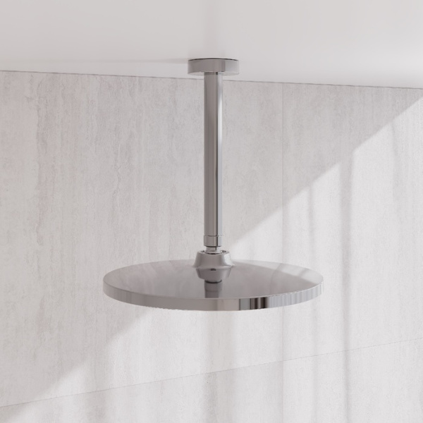 кронштейн для верхнего душа в потолок iddis optima home oph20cri61, квадратный, хром