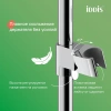 душевая система iddis parker parsb3fi06 340x190 мм, со смесителем, хром