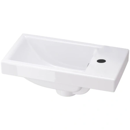 тумба с раковиной iddis torr tor40wri95k 40 r, подвесная, белая