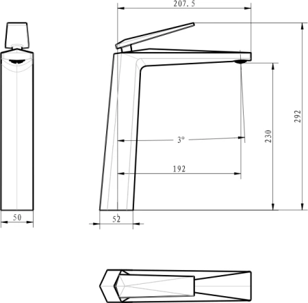 смеситель для раковины boheme venturo 382 золото