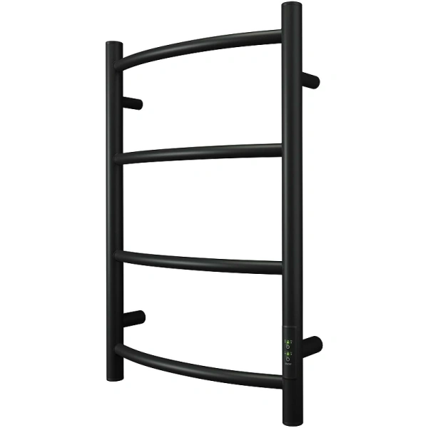 полотенцесушитель point афина п4 pn04846b электрический, диммер справа, 40x60 см, черный
