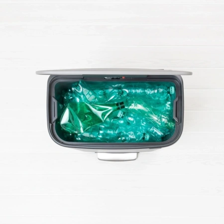 мусорное ведро brabantia bo pedal bin 211348 60 л, серое