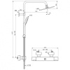 душевая система ideal standard ceratherm t100 a7540aa термостатическая цвет хром глянцевый
