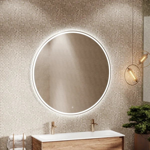 зеркало круглое sancos bella 120 с подсветкой
