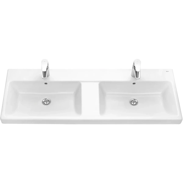 раковина roca victoria a3270ys000 120x46 см, накладная, подвесная, белый