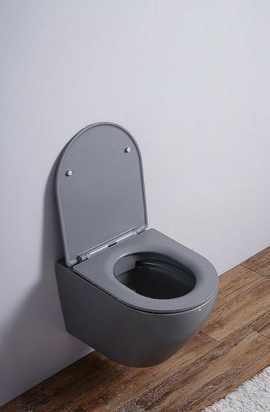 унитаз подвесной esbano azalea esupazalgm серый матовый