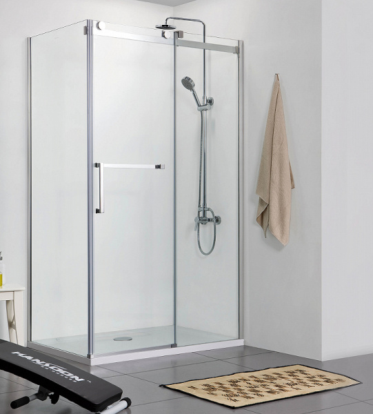 душевой уголок azario vancouver 120×100 az-nkf1131r 1000 профиль серебро стекло прозрачное