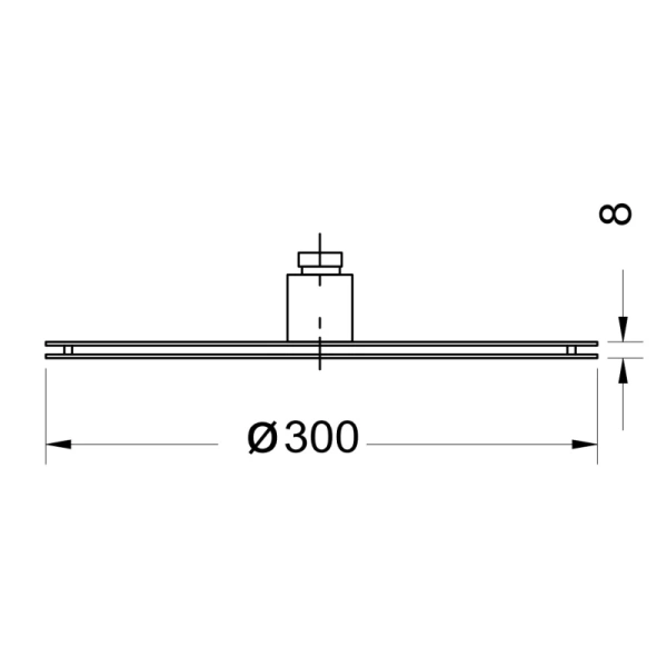 верхний душ 300 мм migliore fortis 30466
