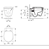 унитаз подвесной ideal standard connect e803501 без сиденья
