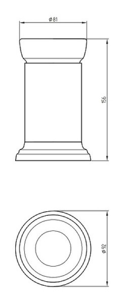 Стакан для зубных щеток Migliore Mirella 17348 цвет медь