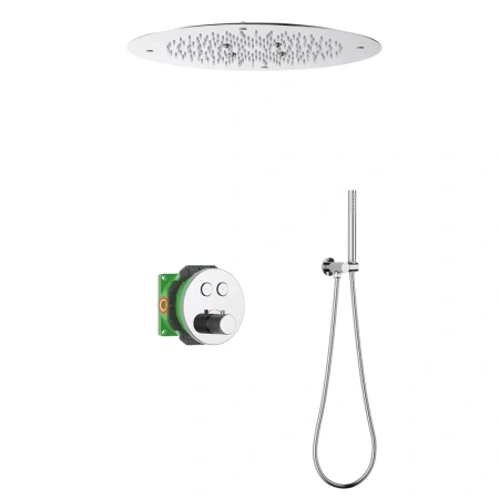 Душевой комплект Timo Saona SX-2370/00SM С ВНУТРЕННЕЙ ЧАСТЬЮ, с термостатом, хром