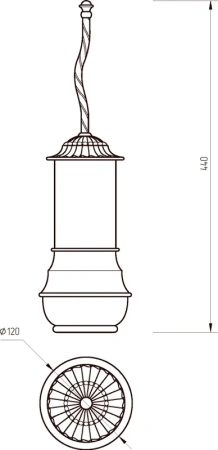 ёршик для унитаза migliore edera 16938 золото